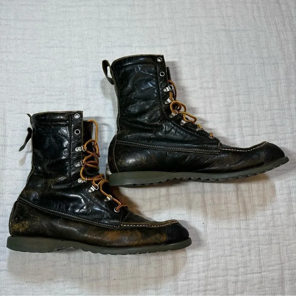 TED WILLIAMS vintage KANGAROO LEATHER boots Sport Size 9.5D RARE - Picture 3 of 9
